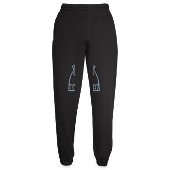 Monter de niveau grand frère - Pantalon de jogging unisexe - noir - Devant - AI Model Female 172 light (172cm)