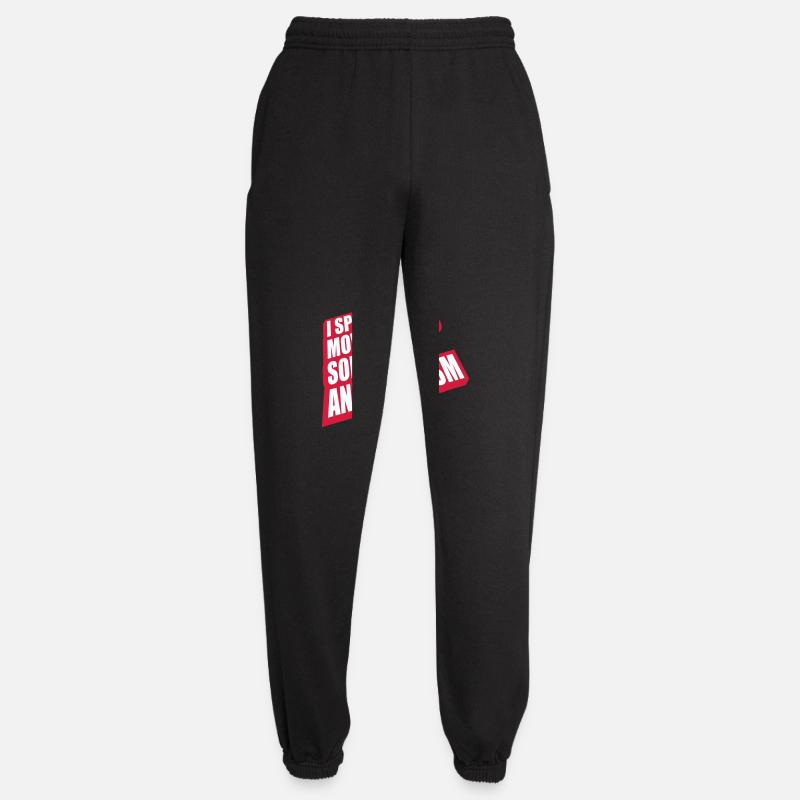 speak lyrics and sarcasm - Unisex Joggers - black