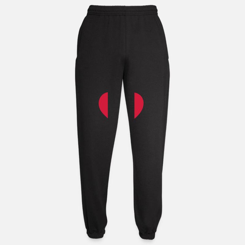 wedding hochzeit heart - Unisex Jogginghose - Schwarz