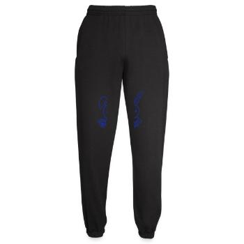 2 Lapins Deux Amis Équipe Équipage Couple Heureux Mignon - Pantalon de jogging unisexe - noir - Devant - AI Model Female 172 light (172cm)