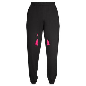 Palm Trees Island Beach Holiday Sun Sea Beautiful Evening - Unisex Joggers - black - Front - AI Model Female 172 light (172cm)