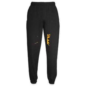 gitarre spritzer klecks tropfen graffiti farbe coo - Unisex Jogginghose - Schwarz - Vorne - AI Model Female 172 light (172cm)