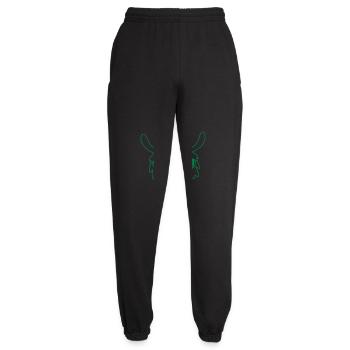 llama head with a cute little smile - Unisex Joggers - black - Front - AI Model Female 172 light (172cm)