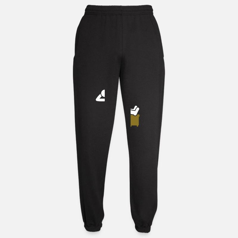 Chillen Mann Stuhl Icon - Unisex Jogginghose - Schwarz