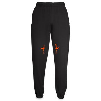 Zwei Pinguine Paar Pärchen Liebe 2 Verliebt Herzen - Unisex Jogginghose - Schwarz - Vorne - AI Model Female 172 light (172cm)