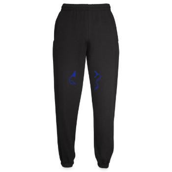 Duck looks funny goofy anxious confused comic - Unisex Joggers - black - Front - AI Model Female 172 light (172cm)