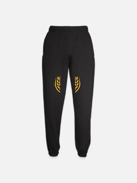 Bro Laurel Wreath Text Logo - Unisex Joggers - black