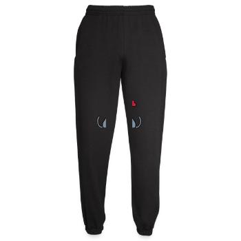 2 verliebte küssende Hunde - Unisex Jogginghose - Schwarz - Vorne - AI Model Female 172 light (172cm)