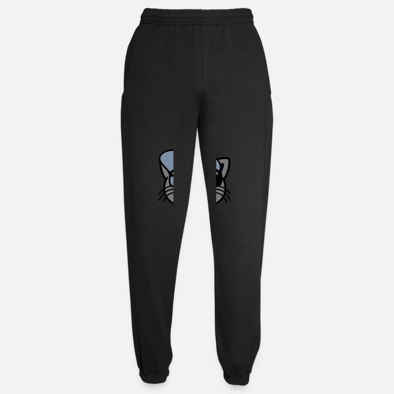 Sunglasses cat face cool - Unisex Joggers - black