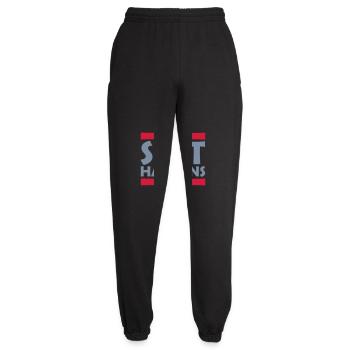Shit happens Spaß Spruch - Unisex Jogginghose - Schwarz - Vorne - AI Model Female 172 light (172cm)