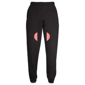 I Love Pigs Heart Piggy Silhouette Love - Unisex Joggers - black - Front - AI Model Female 172 light (172cm)