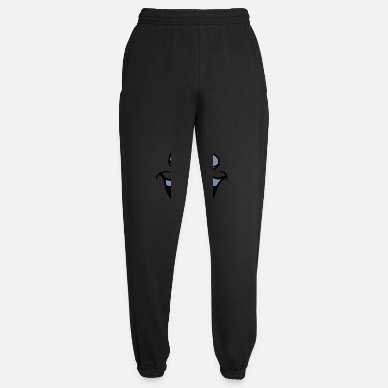 Squinting Crazy Face - Unisex Joggers - black