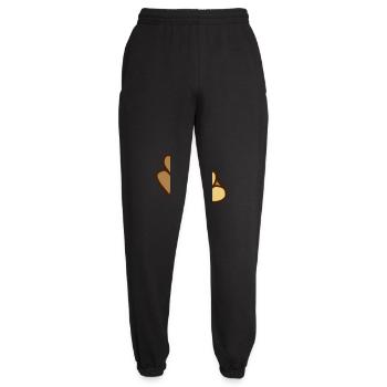 Wood - Unisex Joggers - black - Front - AI Model Female 172 light (172cm)