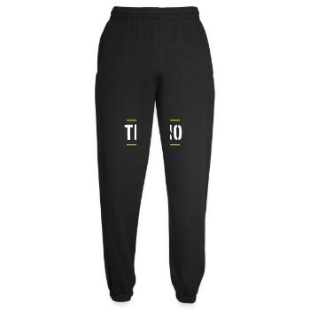 Techno Love Quote Saying Music Party Celebrate Logo - Unisex Joggers - black - Front - AI Model Female 172 light (172cm)
