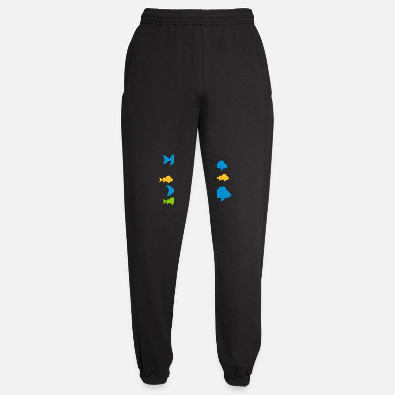 Bunte Fische Muster - Unisex Jogginghose - Schwarz