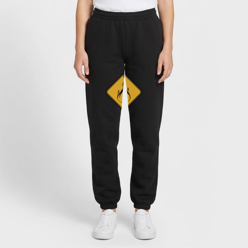 note shield warning caution caution hazard feu Unisex Joggers