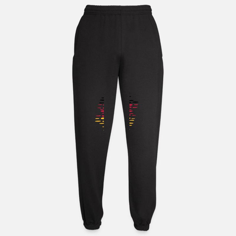 Germany Flag Waves - Unisex Joggers - black