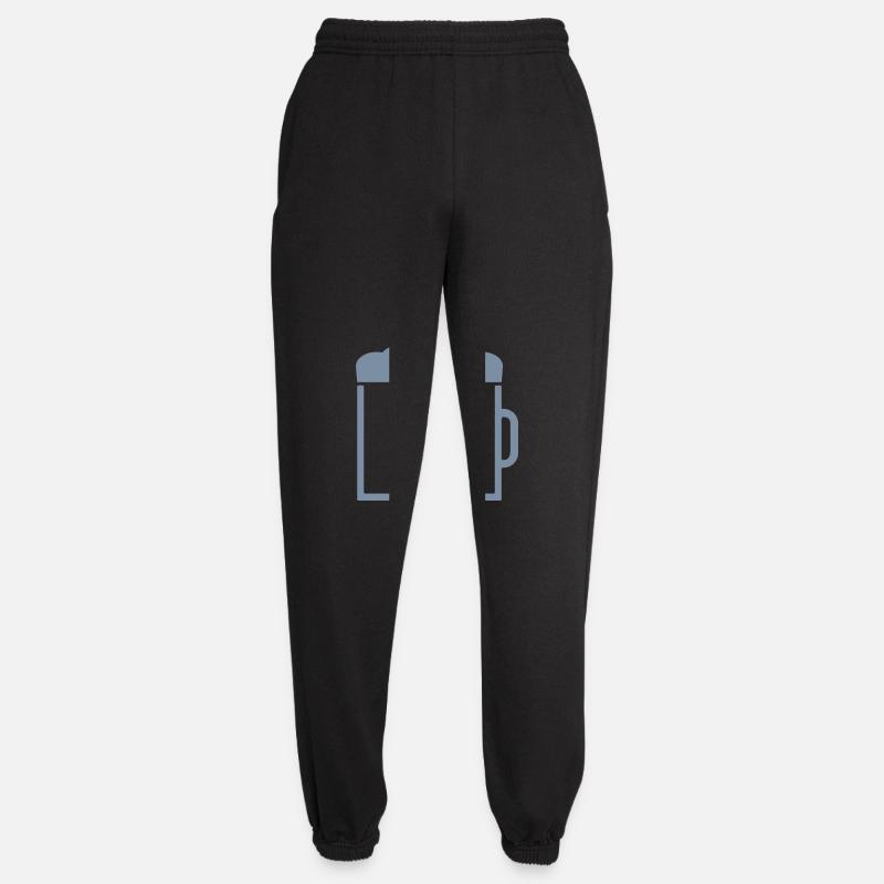 Text Rahmen Bierglas Krug - Unisex Jogginghose - Schwarz
