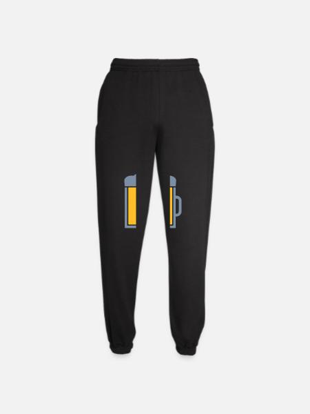 Large beer glass icon logo - Unisex Joggers - black