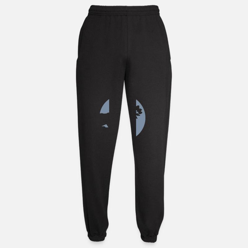 Falling flower vase cheeky cat - Unisex Joggers - black