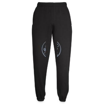 Kreis Logo Cat Mom - Unisex Jogginghose - Schwarz - Vorne - AI Model Female 172 light (172cm)