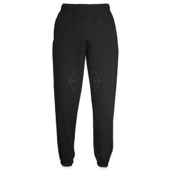 irregular spider web - Unisex Joggers - black - Front - AI Model Female 172 light (172cm)