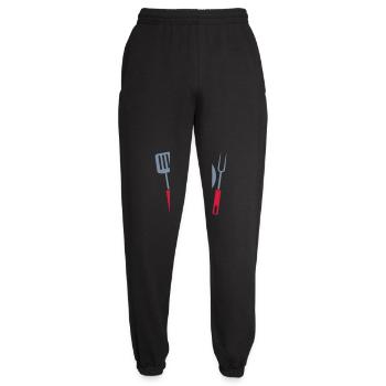 Grill Party Grill Master Steak BBQ - Unisex Joggers - black - Front - AI Model Female 172 light (172cm)