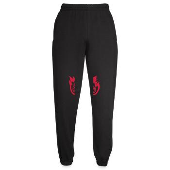 Heiß Feuer Steak saftig - Unisex Jogginghose - Schwarz - Vorne - AI Model Female 172 light (172cm)