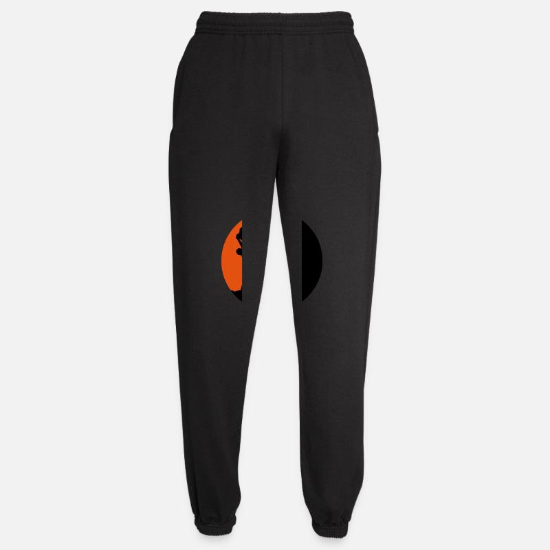 Sonne Abends Klettern Silhouette - Unisex Jogginghose - Schwarz