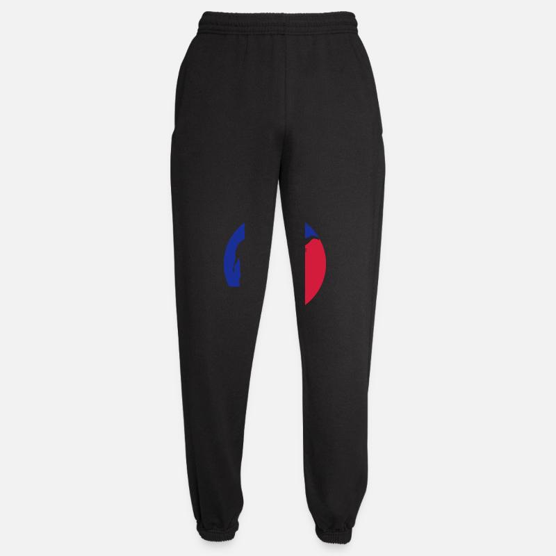 Vollmond Elefant Silhouette Klippe - Unisex Jogginghose - Schwarz