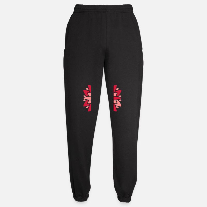 Rote Hübsche Blume Design - Unisex Jogginghose - Schwarz