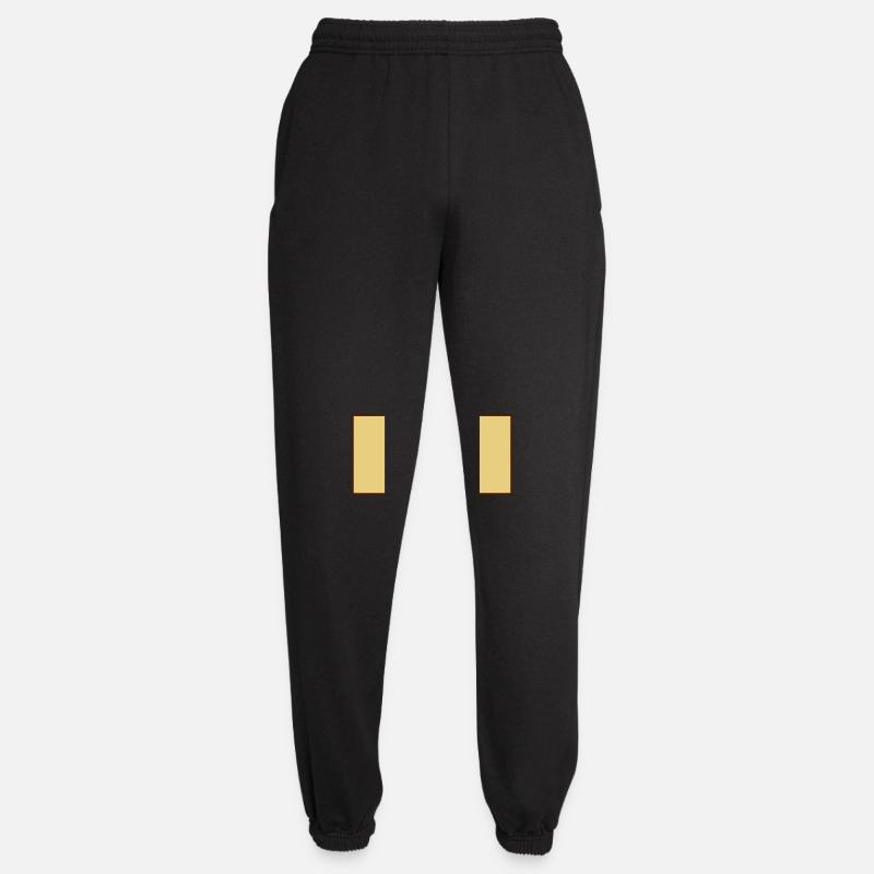 Behind shield hamster text - Unisex Joggers - black