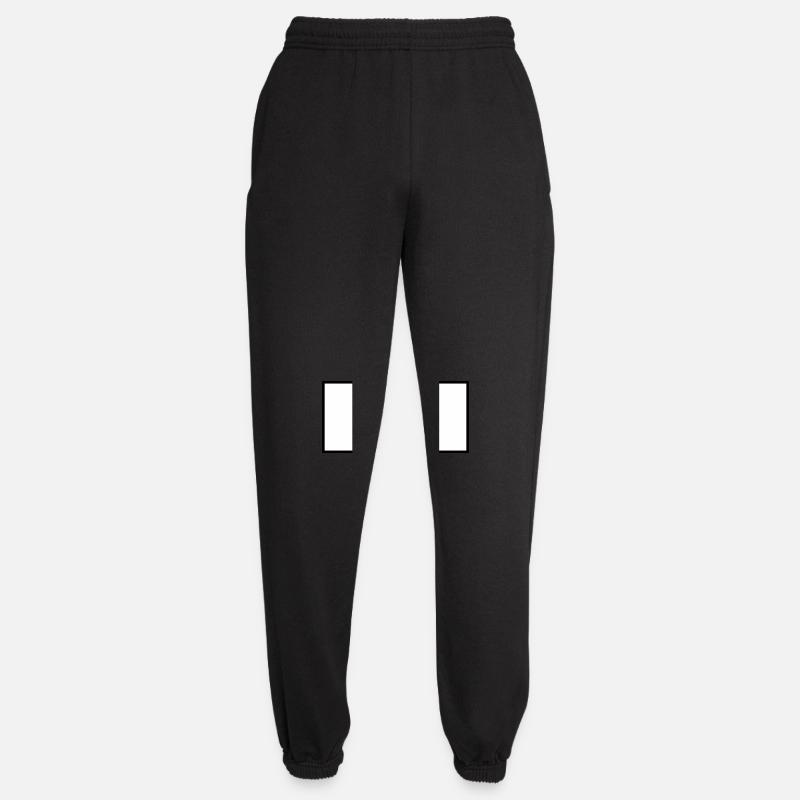 Ghost Shows Shield Cartoon - Unisex Joggers - black