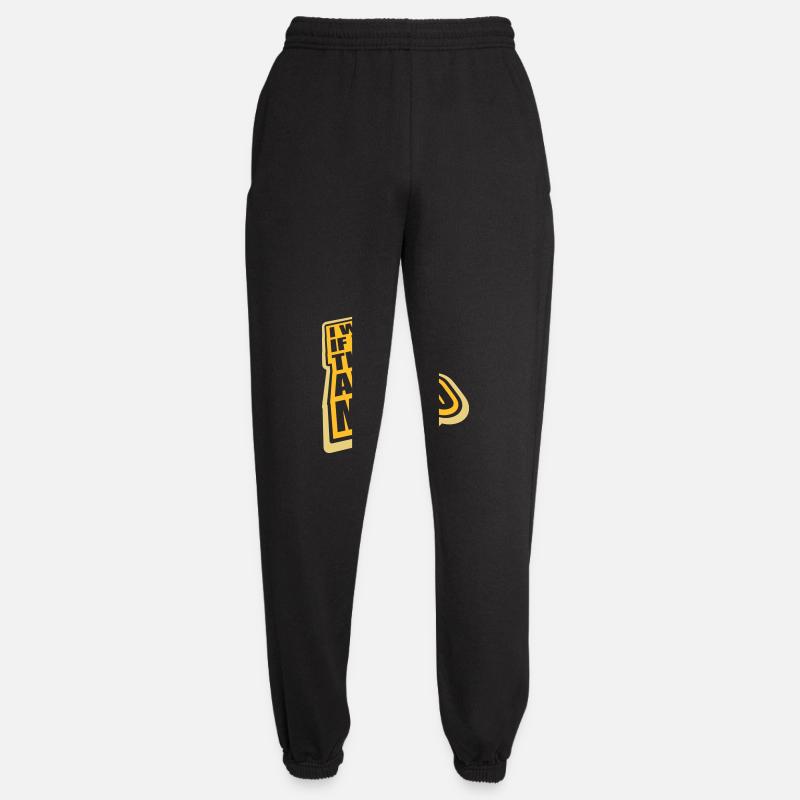 pizza thinks about me - Unisex Jogginghose - Schwarz