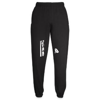 pizza thinks about me - Unisex Jogginghose - Schwarz - Vorne - AI Model Female 172 light (172cm)