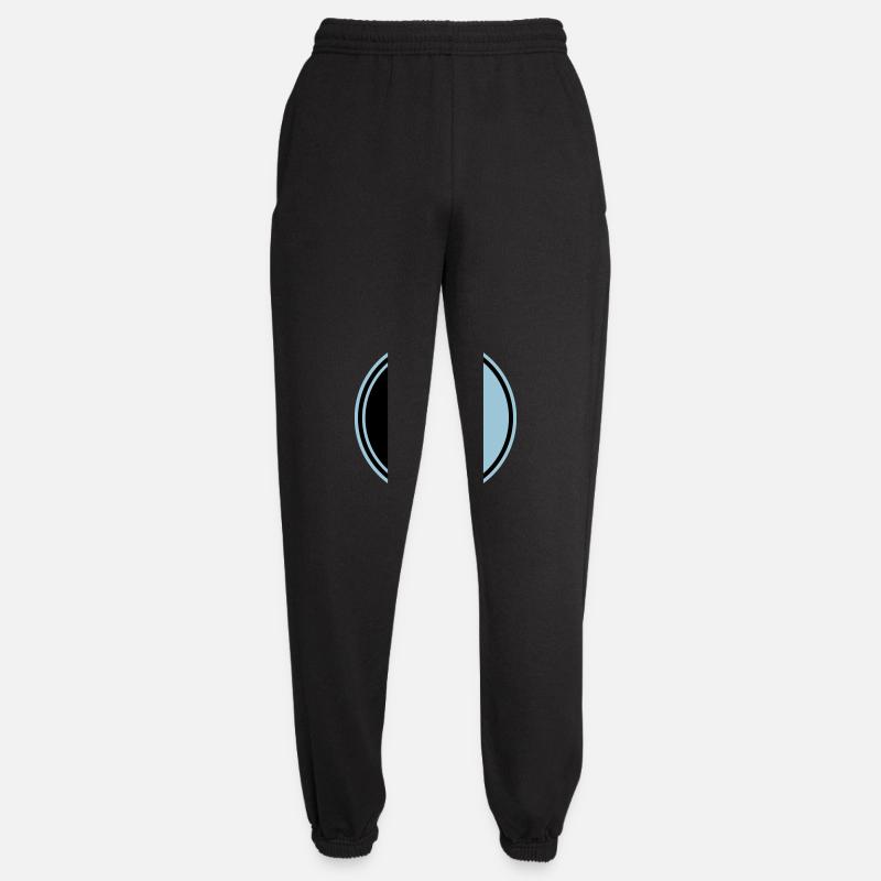 Climbing, Mountaineering, Silhouette, Circle - Unisex Joggers - black