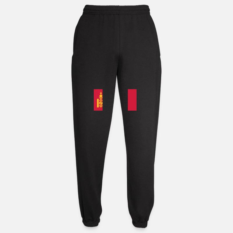 Mongolia flag / Drapeau Mongolie - Unisex Joggers - black