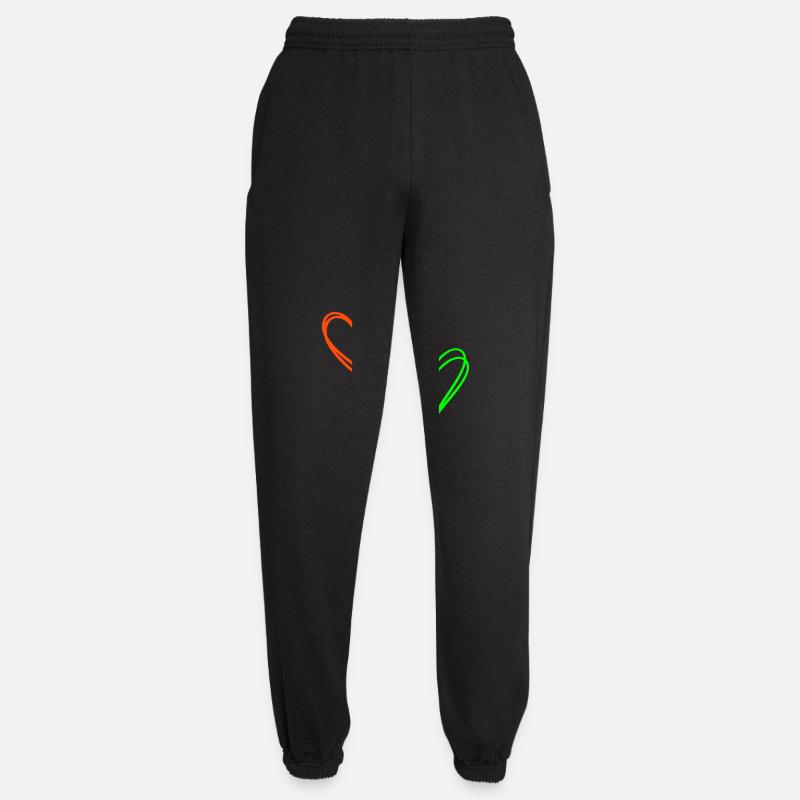Cuori <3 Collana Cuore Amore ♥ - Pantaloni sportivi unisex - nero