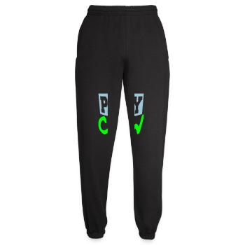 Party Crew Fun Logo Celebrate Team Friends Member - Unisex Joggers - black - Front - AI Model Female 172 light (172cm)