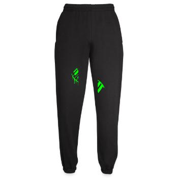 Graffiti Tropfen Klavier Tasten Instrument Musik - Unisex Jogginghose - Schwarz - Vorne - AI Model Female 172 light (172cm)