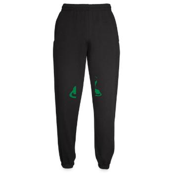 Chat fou Maman Papa Chaton Enfant Chaton Fun - Pantalon de jogging unisexe - noir - Devant - AI Model Female 172 light (172cm)