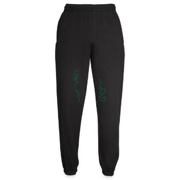 Deux chats heureux 2 amis Couple Équipe Couple - Pantalon de jogging unisexe - noir - Devant - AI Model Female 172 light (172cm)