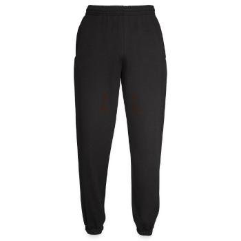 Chat fou Dame Texte Folle Femme Chats Amour - Pantalon de jogging unisexe - noir - Devant - AI Model Female 172 light (172cm)