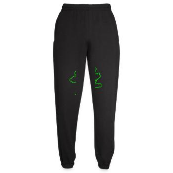 Großer Alter Grüner Baum Wald Natur Holz Pflanze - Unisex Jogginghose - Schwarz - Vorne - AI Model Female 172 light (172cm)