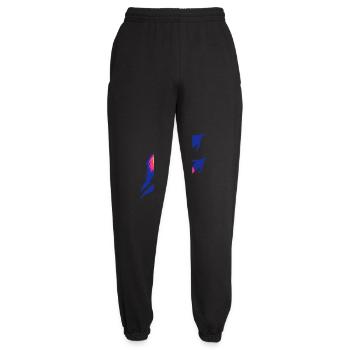 3 Funny Penguins Rockets Fire Team Flight Flying - Unisex Joggers - black - Front - AI Model Female 172 light (172cm)
