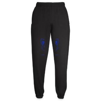 Katze hinter Zaun Hemd Tasche versteckt guckt süß - Unisex Jogginghose - Schwarz - Vorne - AI Model Female 172 light (172cm)