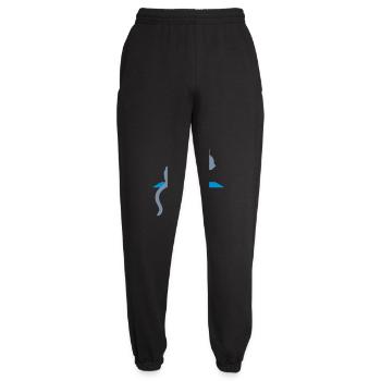 Regal Silhouette niedliches Kätzchen - Unisex Jogginghose - Schwarz - Vorne - AI Model Female 172 light (172cm)