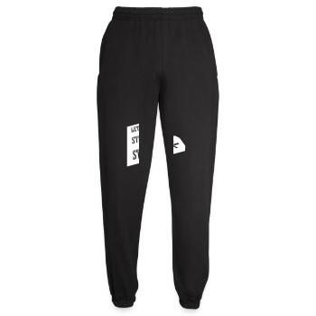 lets stay strangers quote - Unisex Joggers - black - Front - AI Model Female 172 light (172cm)