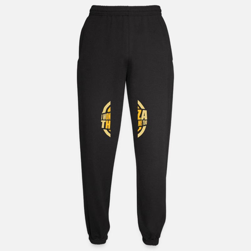 pizza thinks about me - Unisex Joggers - black
