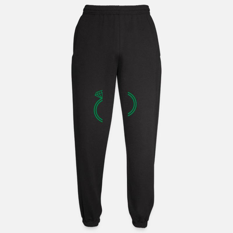 wedding rings - Unisex Joggers - black